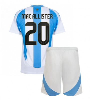 Argentina Alexis Mac Allister #20 Replika Babytøj Hjemmebanesæt Børn Copa America 2024 Kortærmet (+ Korte bukser)
